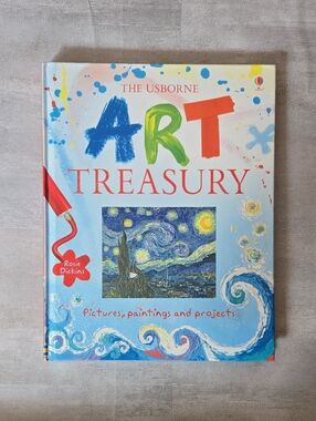 Usborne Art Treasury Book Rosie Dickins Kids Craft Painting Projects Homeschool